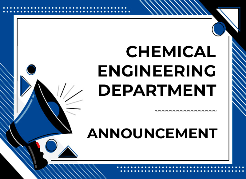Chemical Engineering Announcement