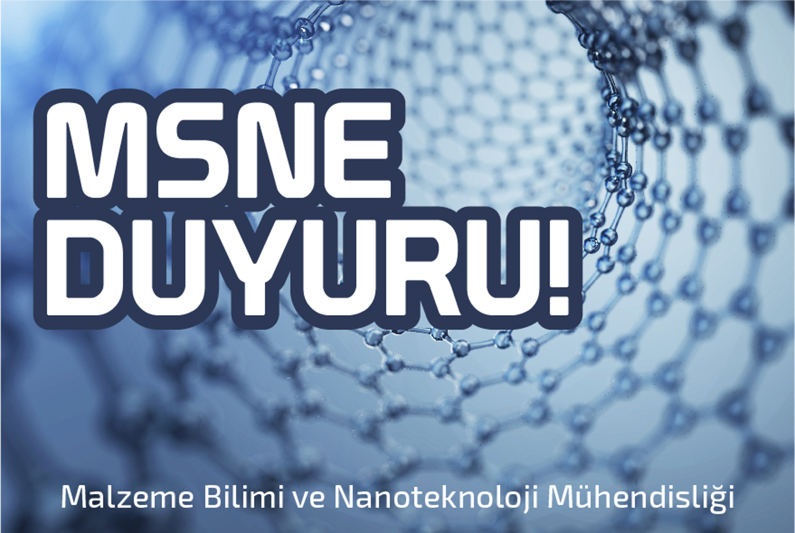 Malzeme Bilimi ve Nanoteknoloji Mühendisliği Bölümü 2025-2026 Bahar Dönemi Bütünleme Takvimi