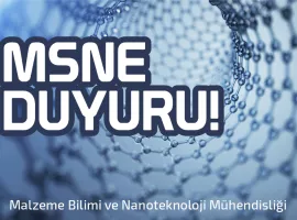 Malzeme Bilimi ve Nanoteknoloji Mühendisliği Bölümü 2025-2026 Bahar Dönemi Bütünleme Takvimi